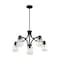 Nuvo Fixture, Chandelier, 5-Lght, Incandescent, 60W, 120V, A19, Medium Base, Shade Material: Glass 60/7105 - alternate 1